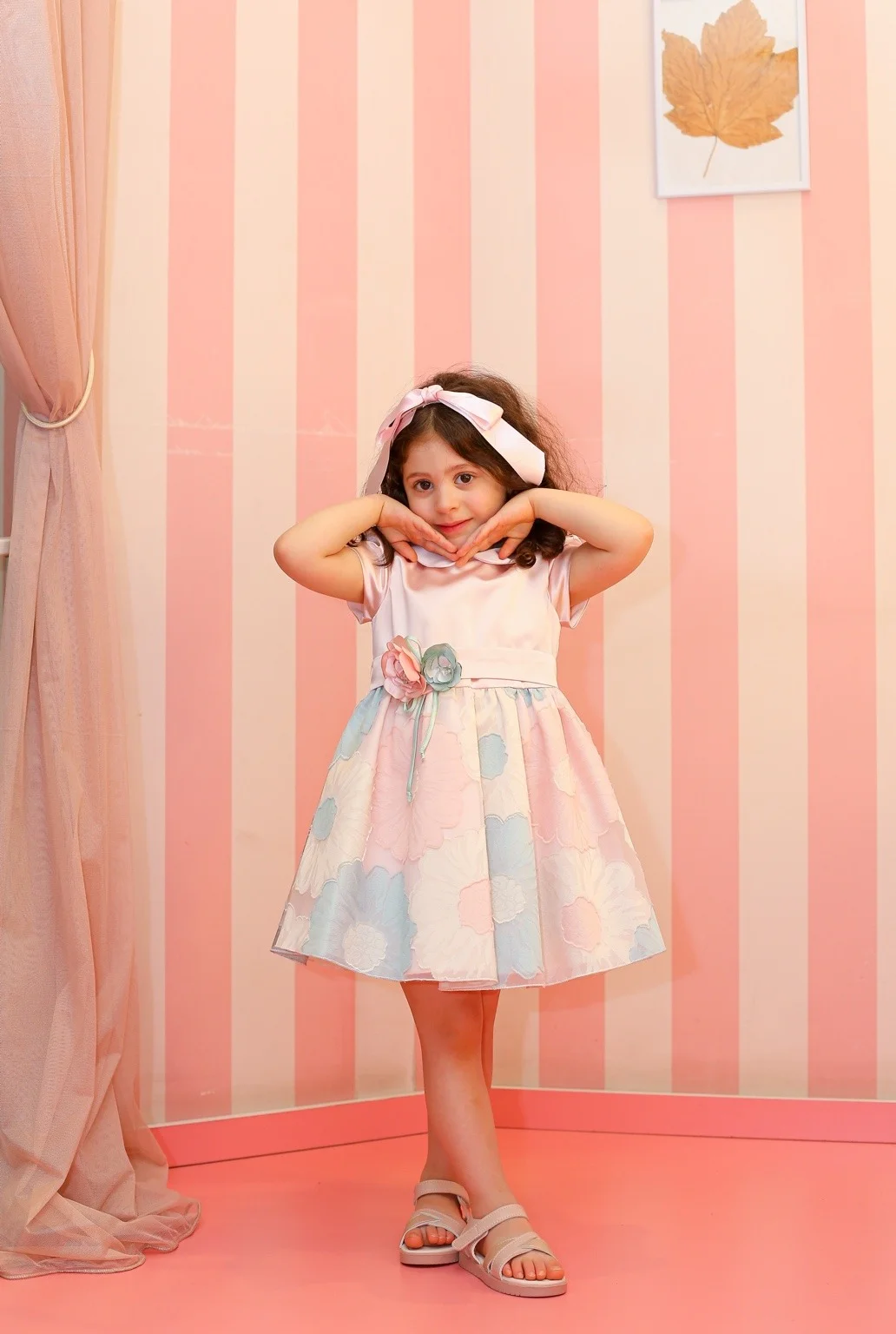 Ambaraba Pink Floral Ceremony Dress