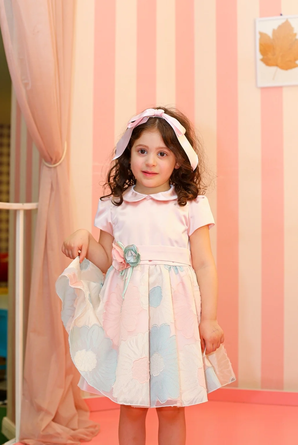 Ambaraba Pink Floral Ceremony Dress