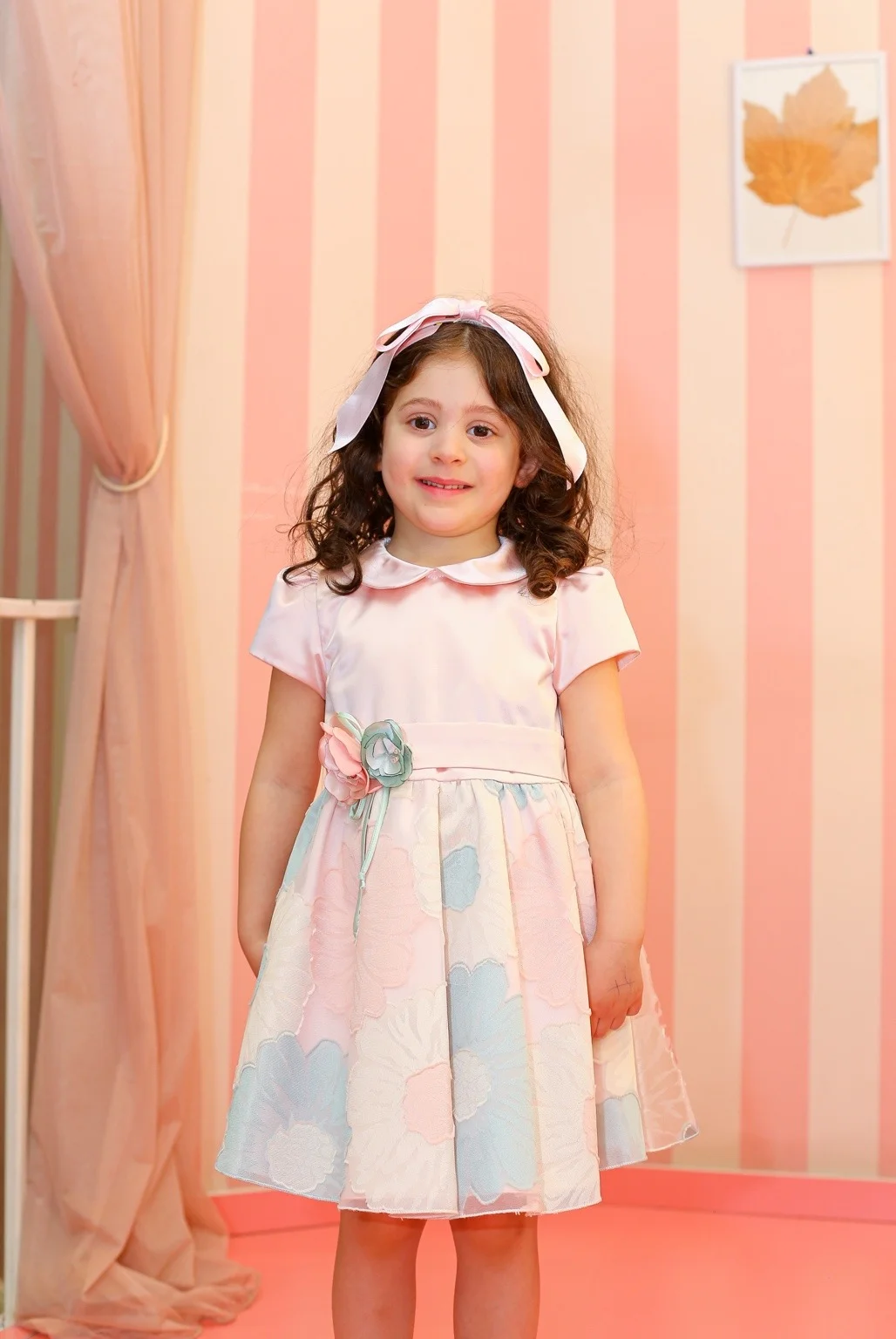 Ambaraba Pink Floral Ceremony Dress