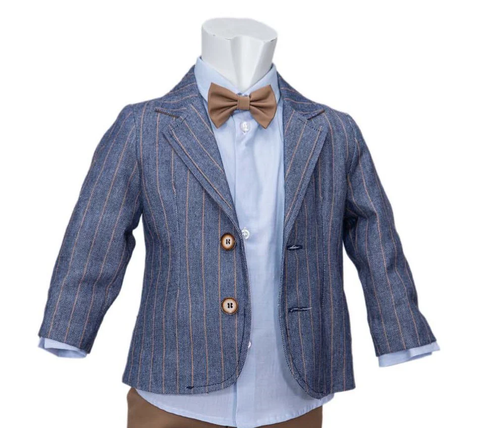 Ambaraba Boys’ Linen-Blend Blazer