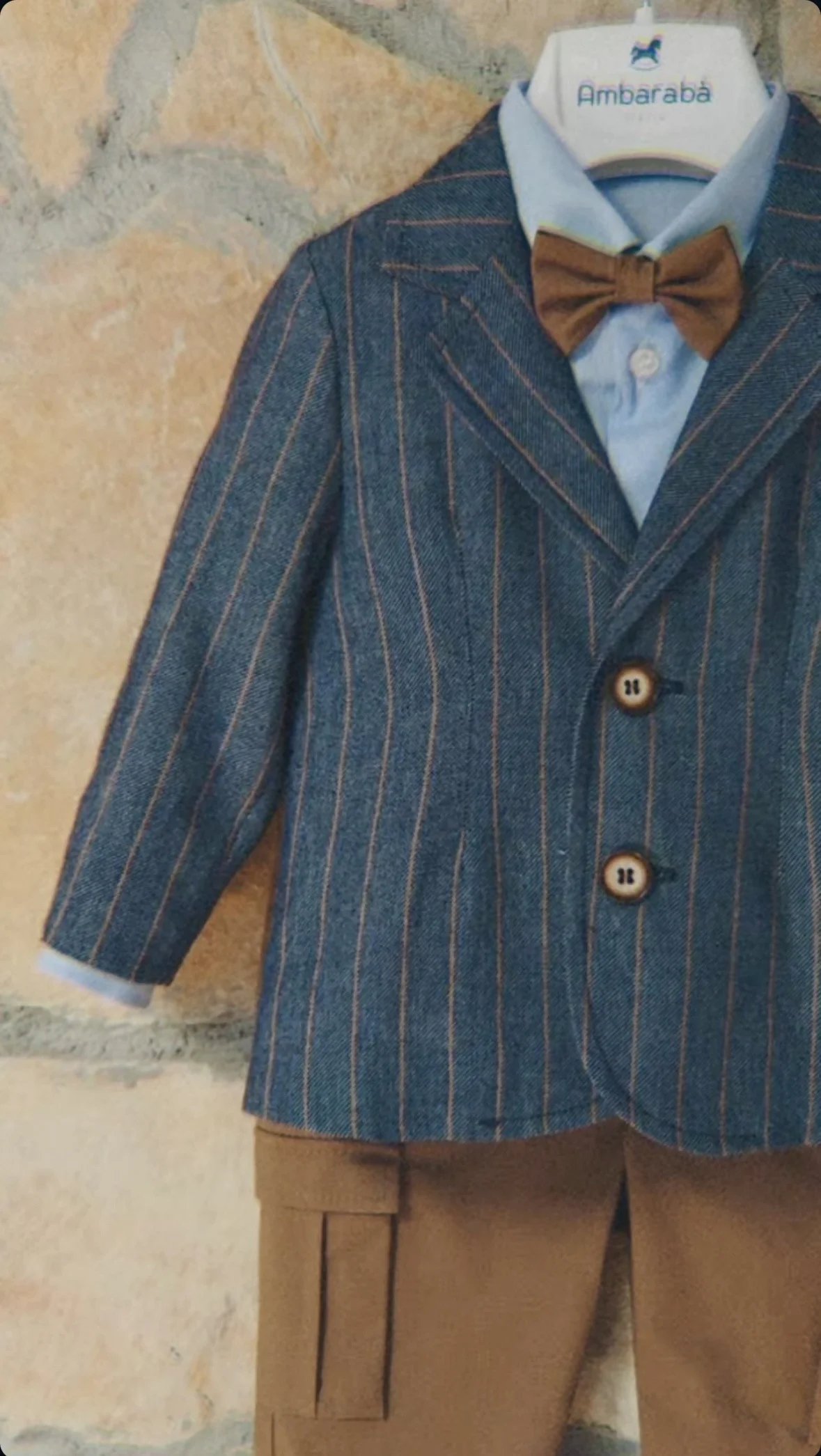 Ambaraba Boys’ Linen-Blend Blazer