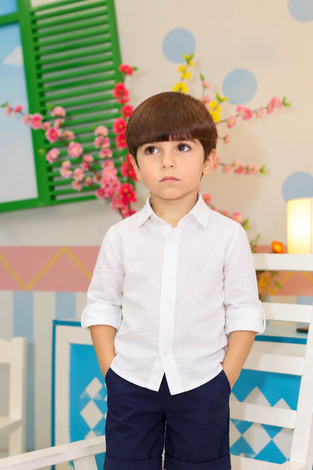 Ambaraba Boys’ Linen-Blend Blazer