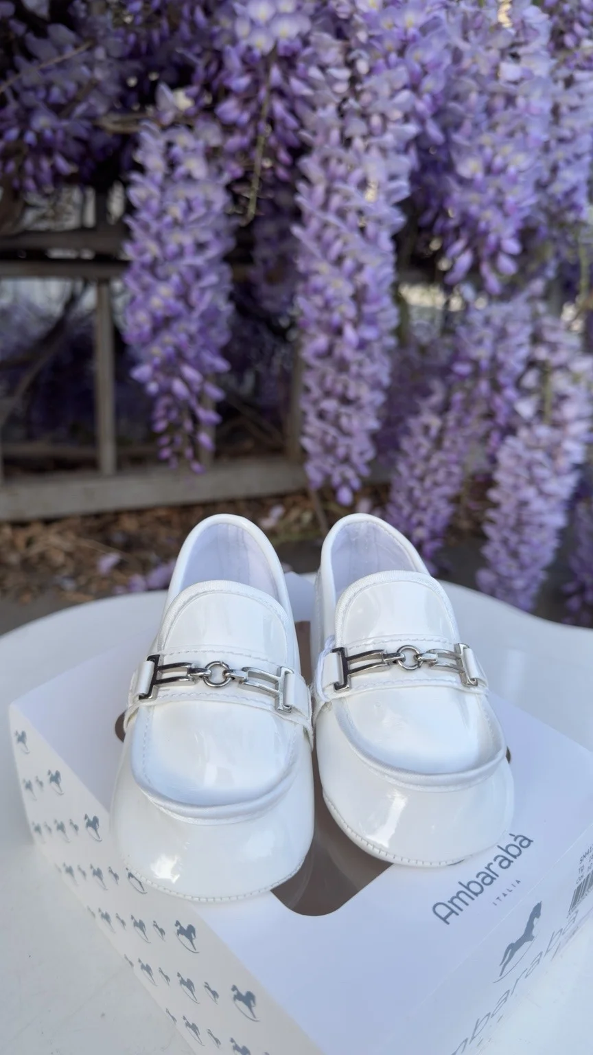 Ambaraba Patent Moccasin with Horsebit
