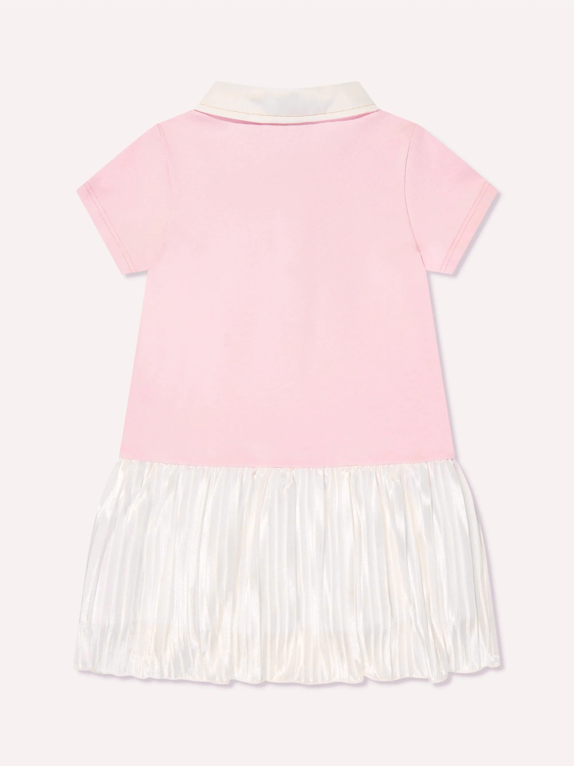 Escada Girls’ Polo Dress with Pleated Skirt