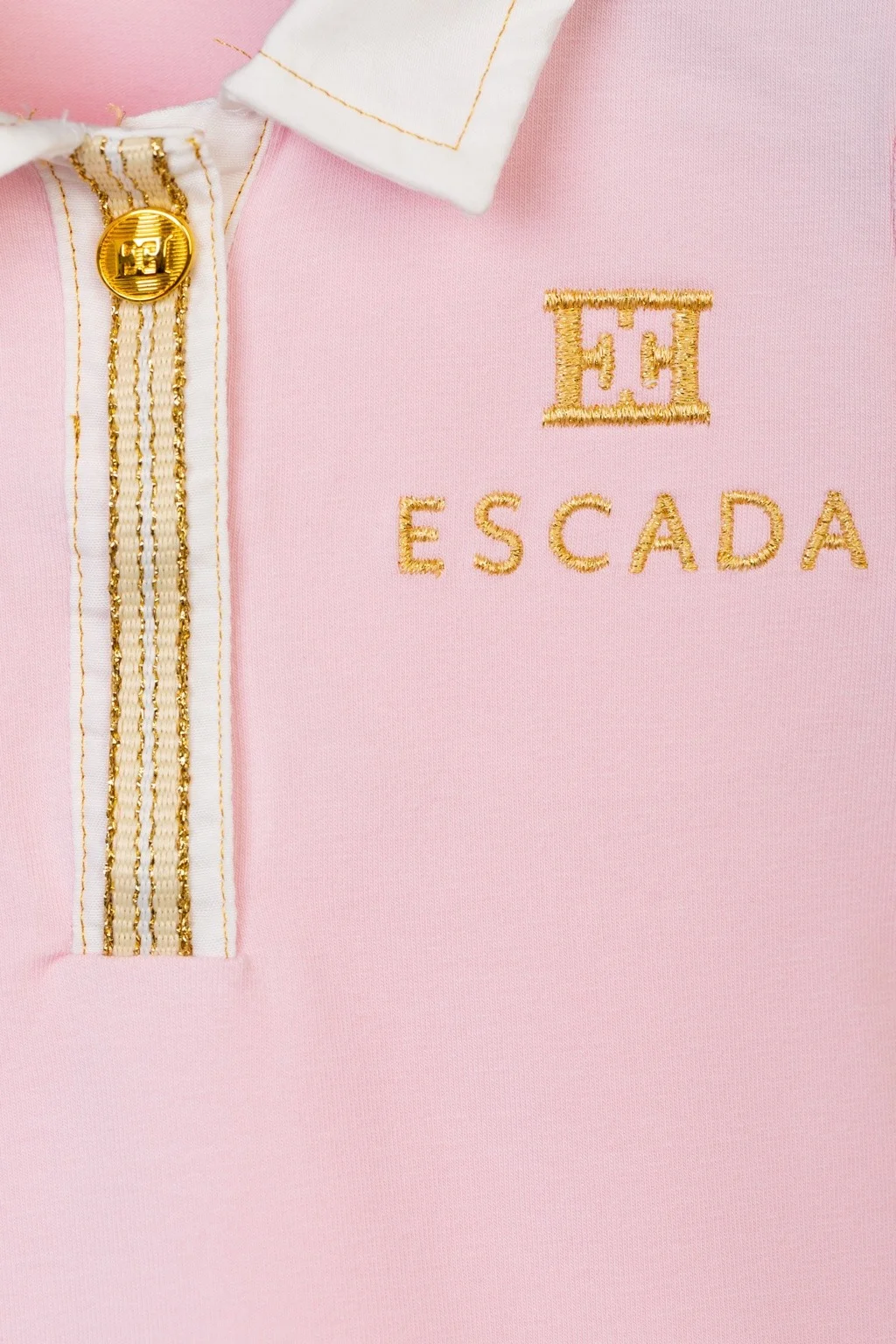 Escada Girls’ Polo Dress with Pleated Skirt
