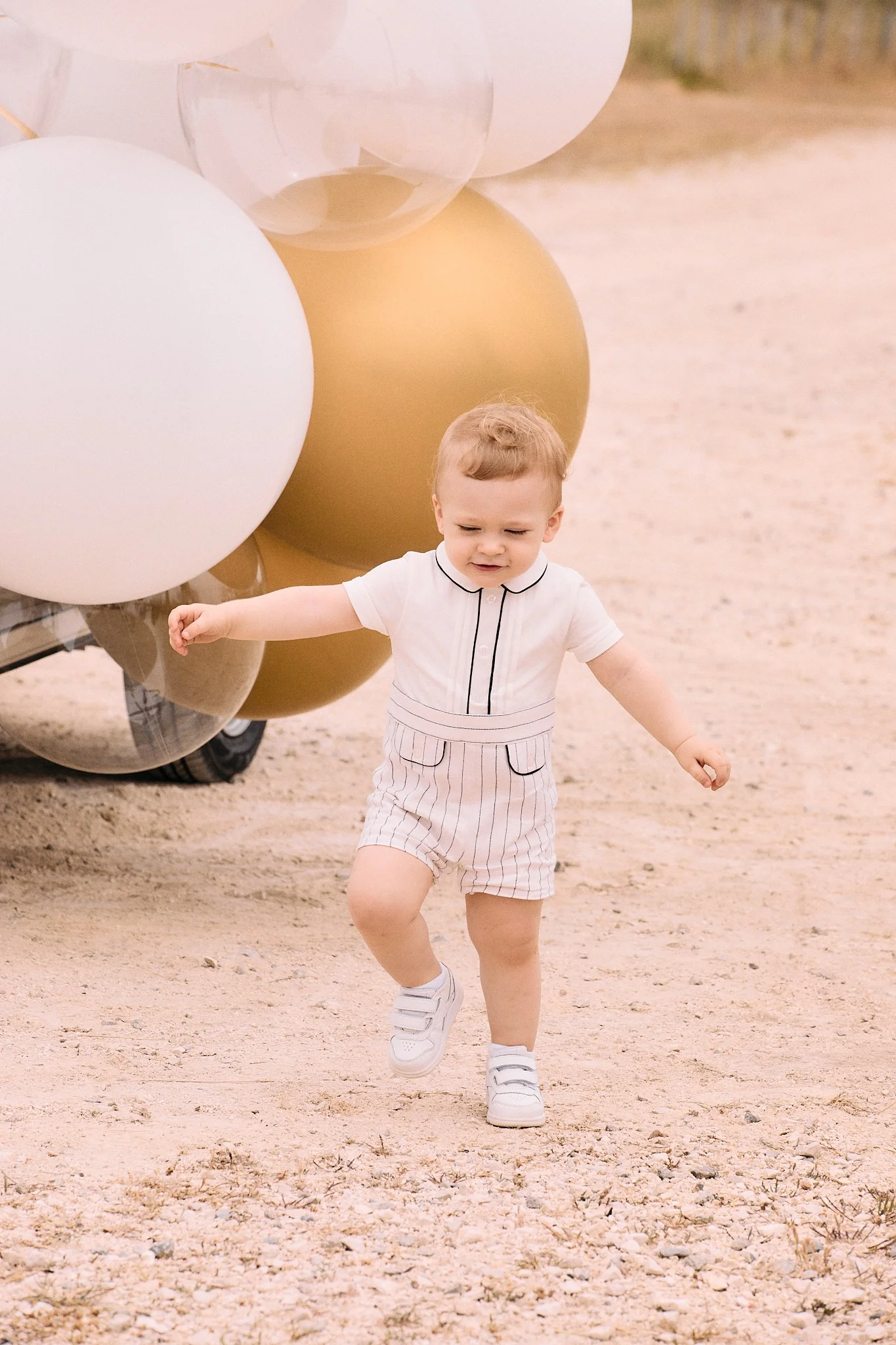 Patachou Navy Blue Baby Boy Romper