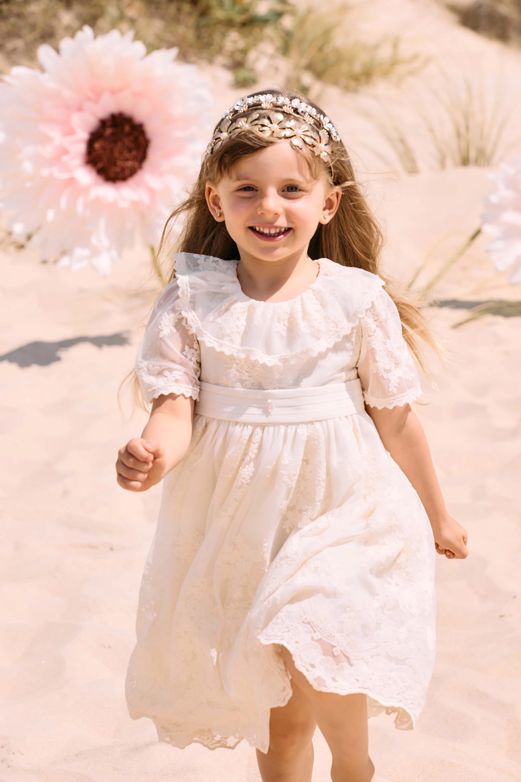 Patachou Baby Girl Embroidered Ceremony Dress